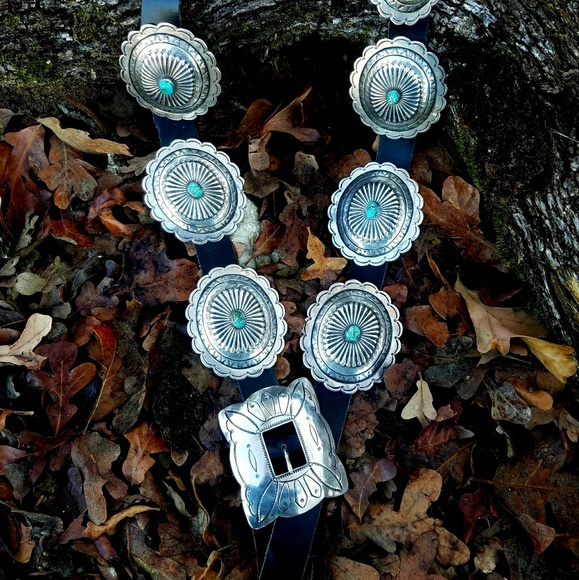 💥SOLD💥Old Pawn Concho Belt - Picture 2 of 6